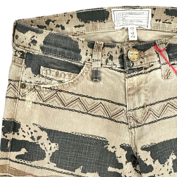 Current/Elliott The Ankle Skinny Vintage Tribal Destroy Jeans Size 24 NWT $218 - Picture 8 of 13